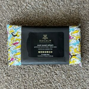 Ducalm Skincare "Post Sweat Refresh" facial wipes